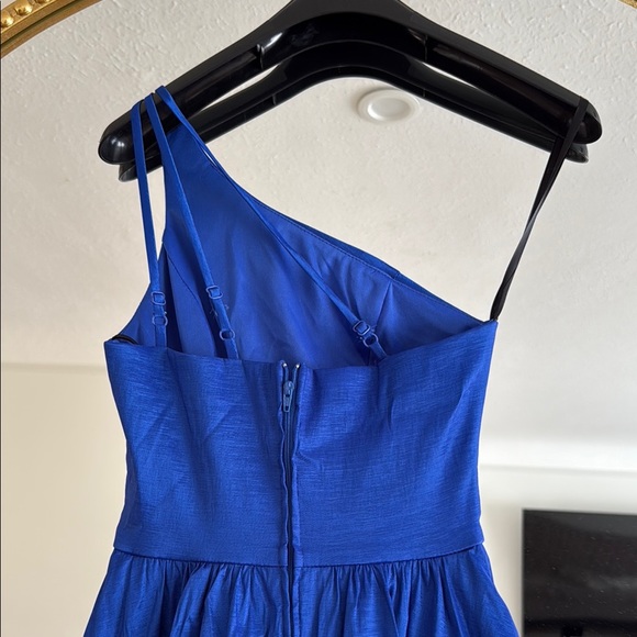 B Darlin Blue One Shoulder Dress - Picture 6 of 9